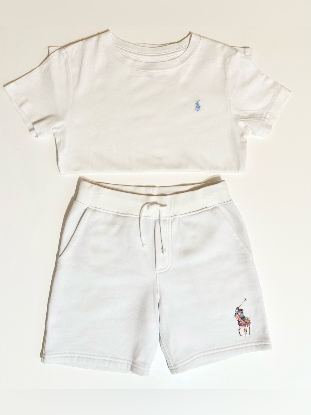 Polo Ralph Lauren Boys Bundle of Cotton Jersey Crewneck & Logo Shorts - 6Y
